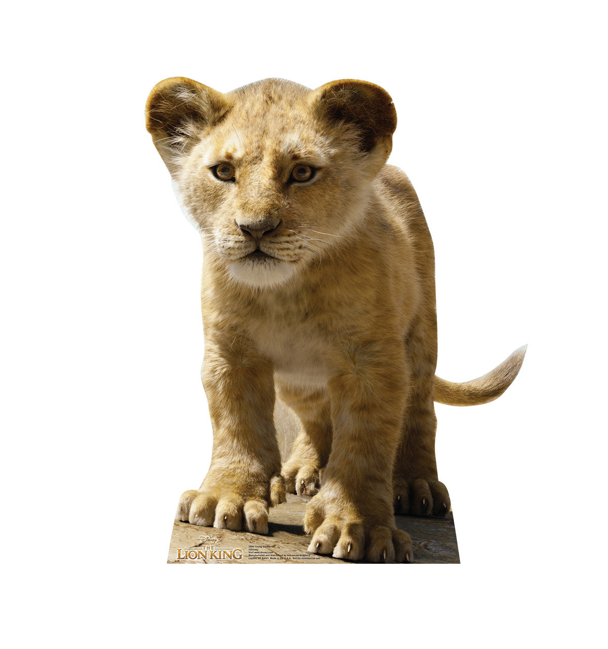 Young Simba Lifesize Cutout