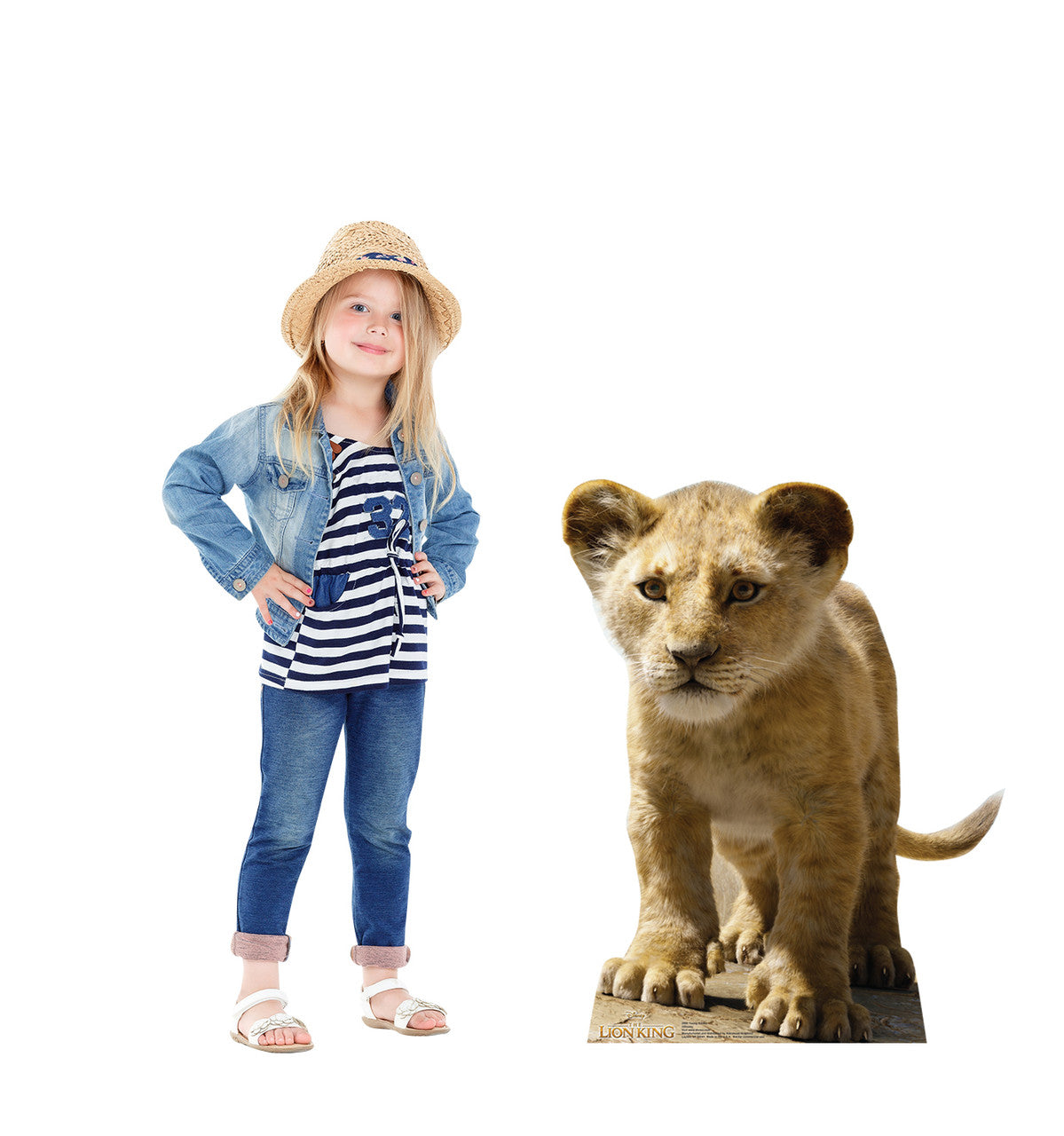 Young Simba Lifesize Cutout