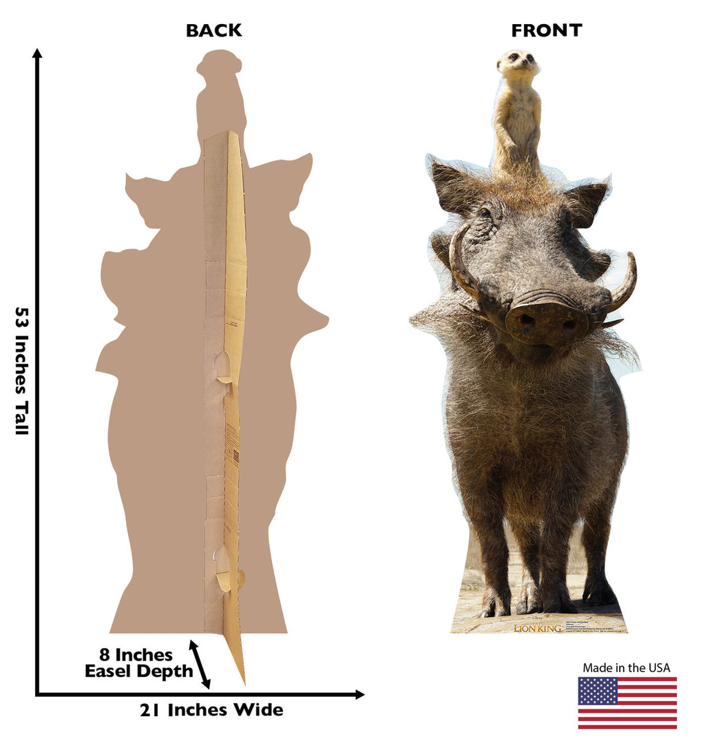 Timon and Pumbaa Lifesize Cardboard Cutout