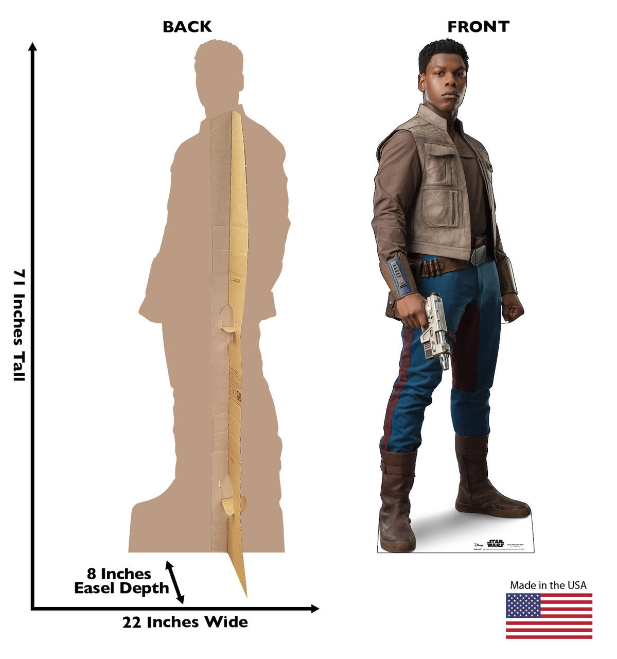Finn Lifesize Cardboard Standup from Star Wars IX