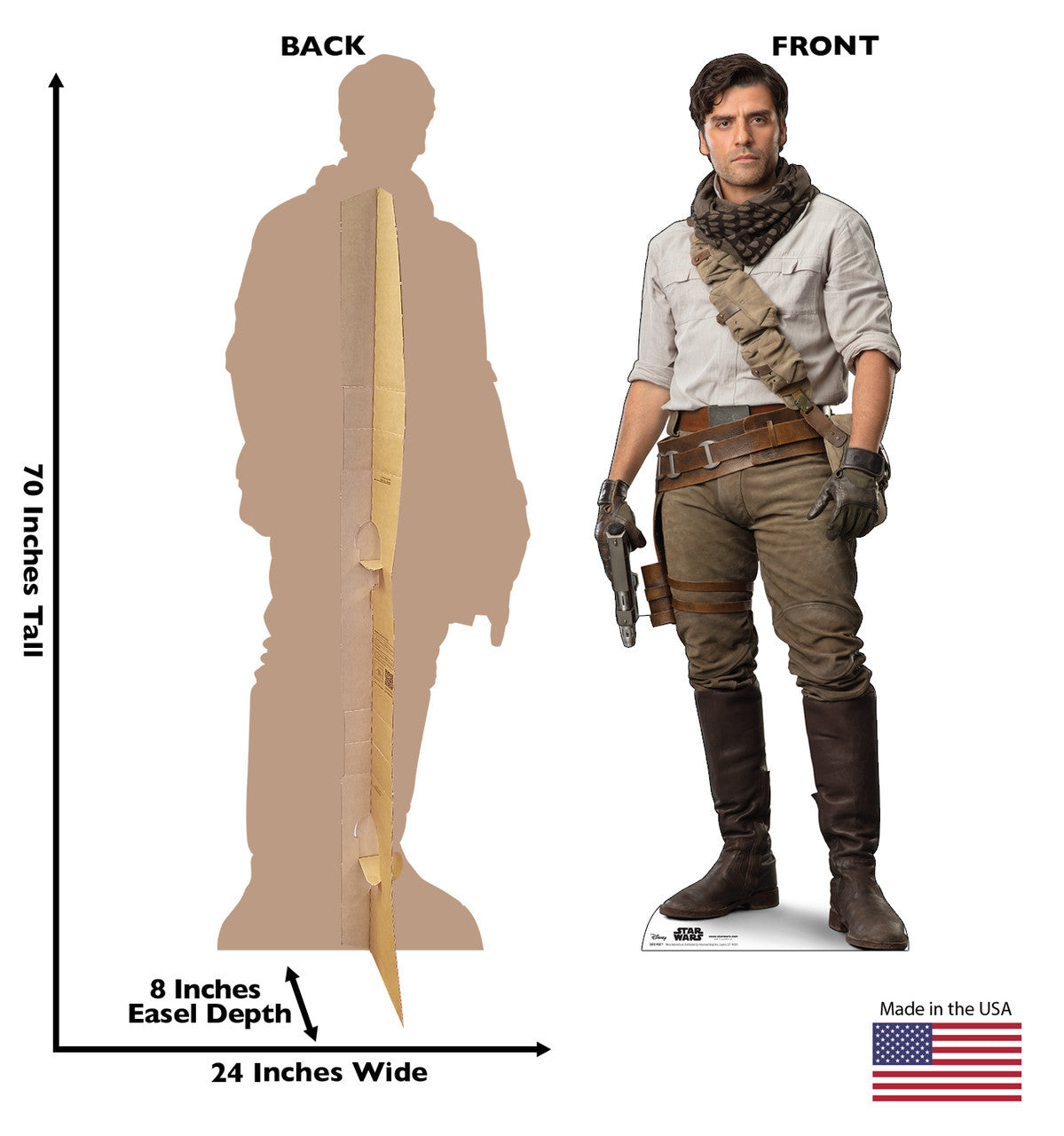Poe Dameron Lifesize Cardboard Cutout