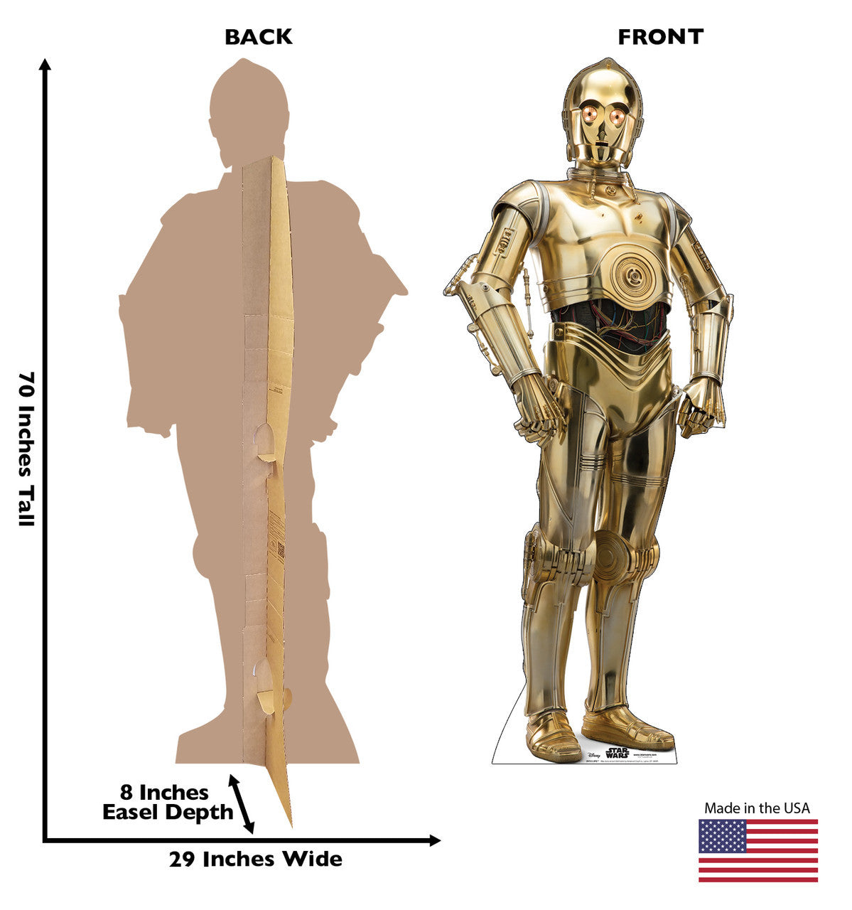 Standout C-3PO Life-Sized Cutout