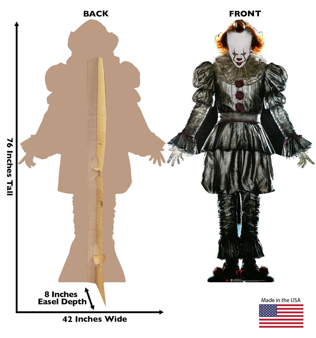 Chilling Pennywise Life-Size Cardboard Cutout