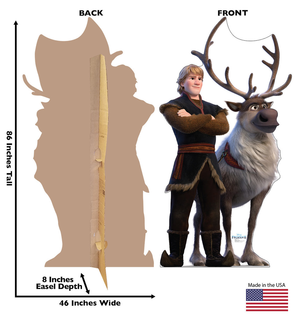 Kristoff & Sven Life-Size Cardboard Cutout