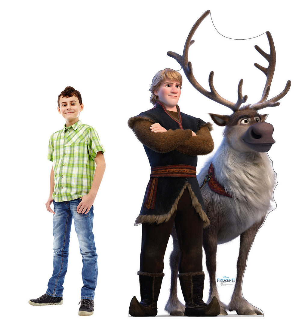 Kristoff & Sven Life-Size Cardboard Cutout