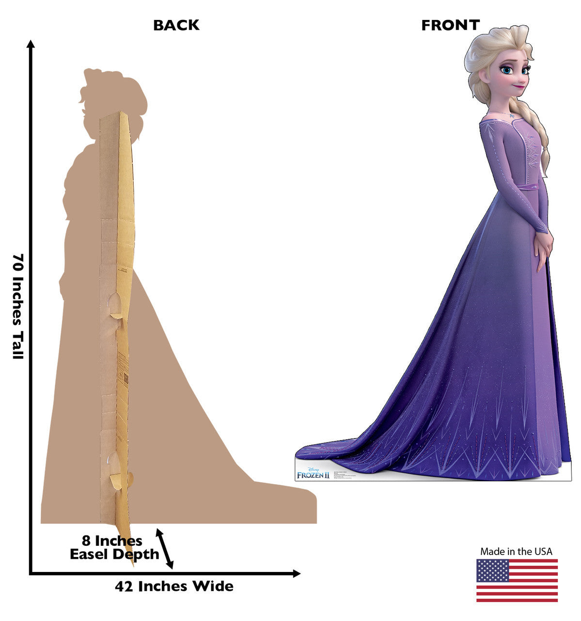 Elsa from Frozen II Lifesize Standup