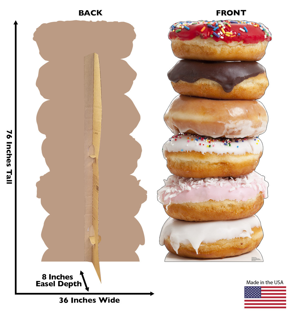 Delicious Doughnut Stack Cutout