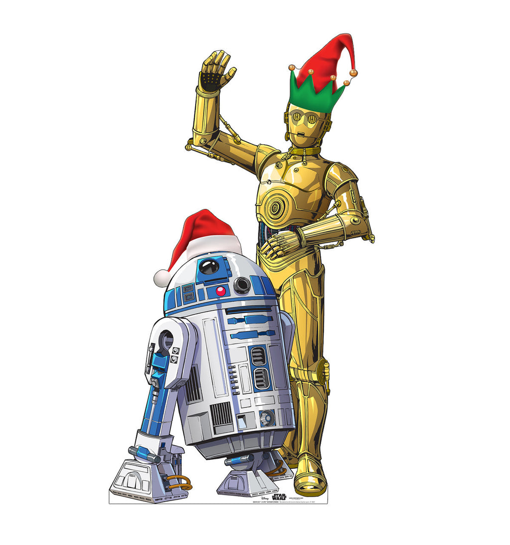 R2-D2 and C3PO Festive Outdoor Standee