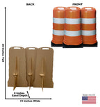 Construction Barrel Cutouts (Set of Three)
