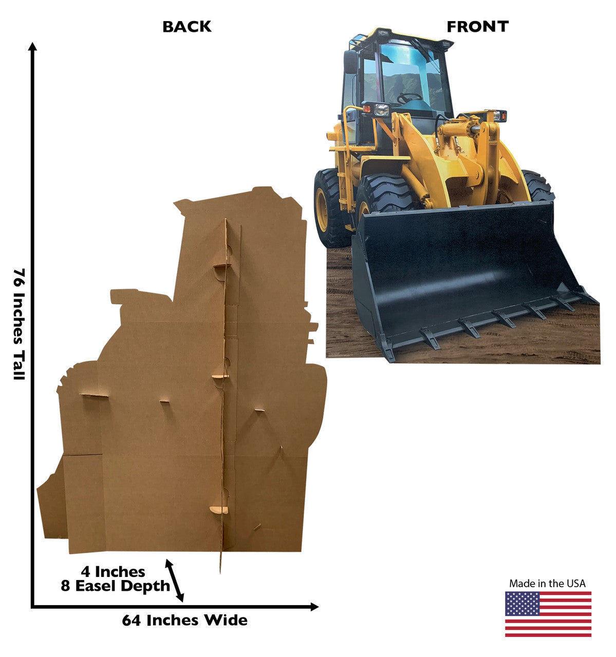 Front Loader Cardboard Cutout