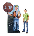 Standout Construction Worker Cutout
