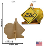 Caution: Under Construction Cardboard Cutout