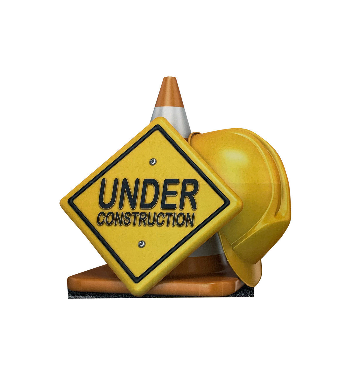 Caution: Under Construction Cardboard Cutout