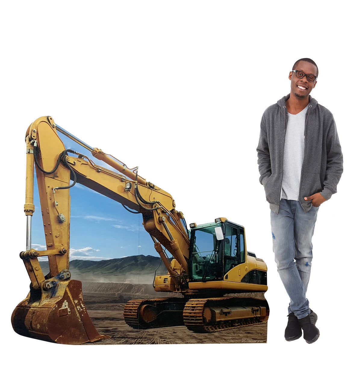 Construction Excavator Standee
