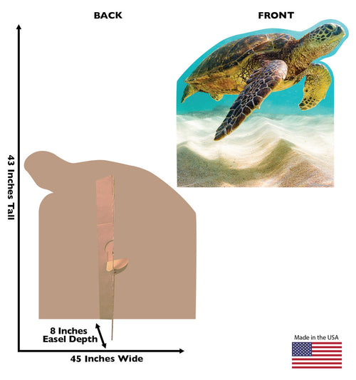 Adorable Sea Turtle Life-Size Cutout