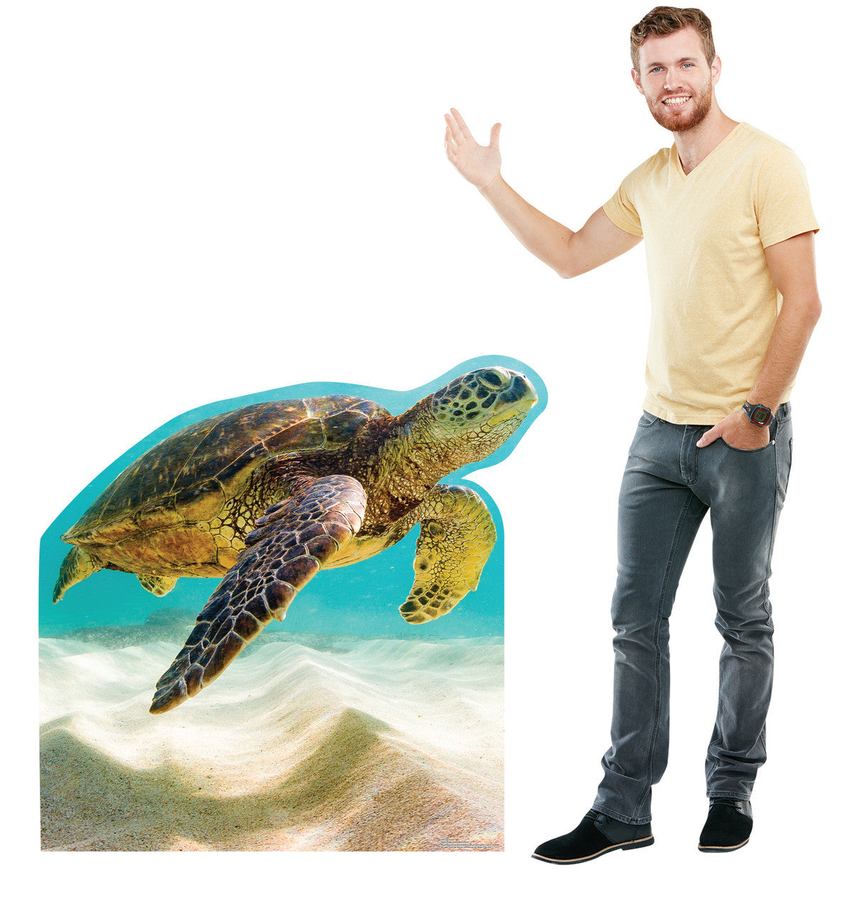 Adorable Sea Turtle Life-Size Cutout