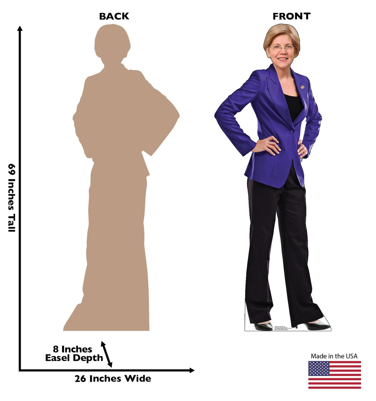 Senator Elizabeth Warren Lifesize Cardboard Cutout