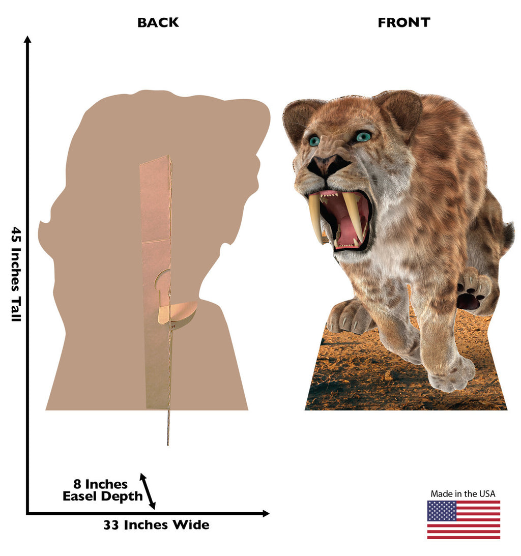 Saber Tooth Tiger Life-Size Cutout