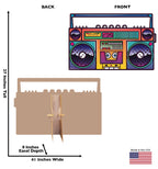 Illustrated Portable Stereo Standup
