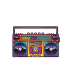 Illustrated Portable Stereo Standup