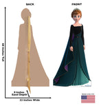 Anna in Stunning Dark Green Gown from Frozen 2