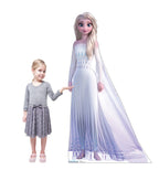 Elsa in Elegant White Gown Cutout