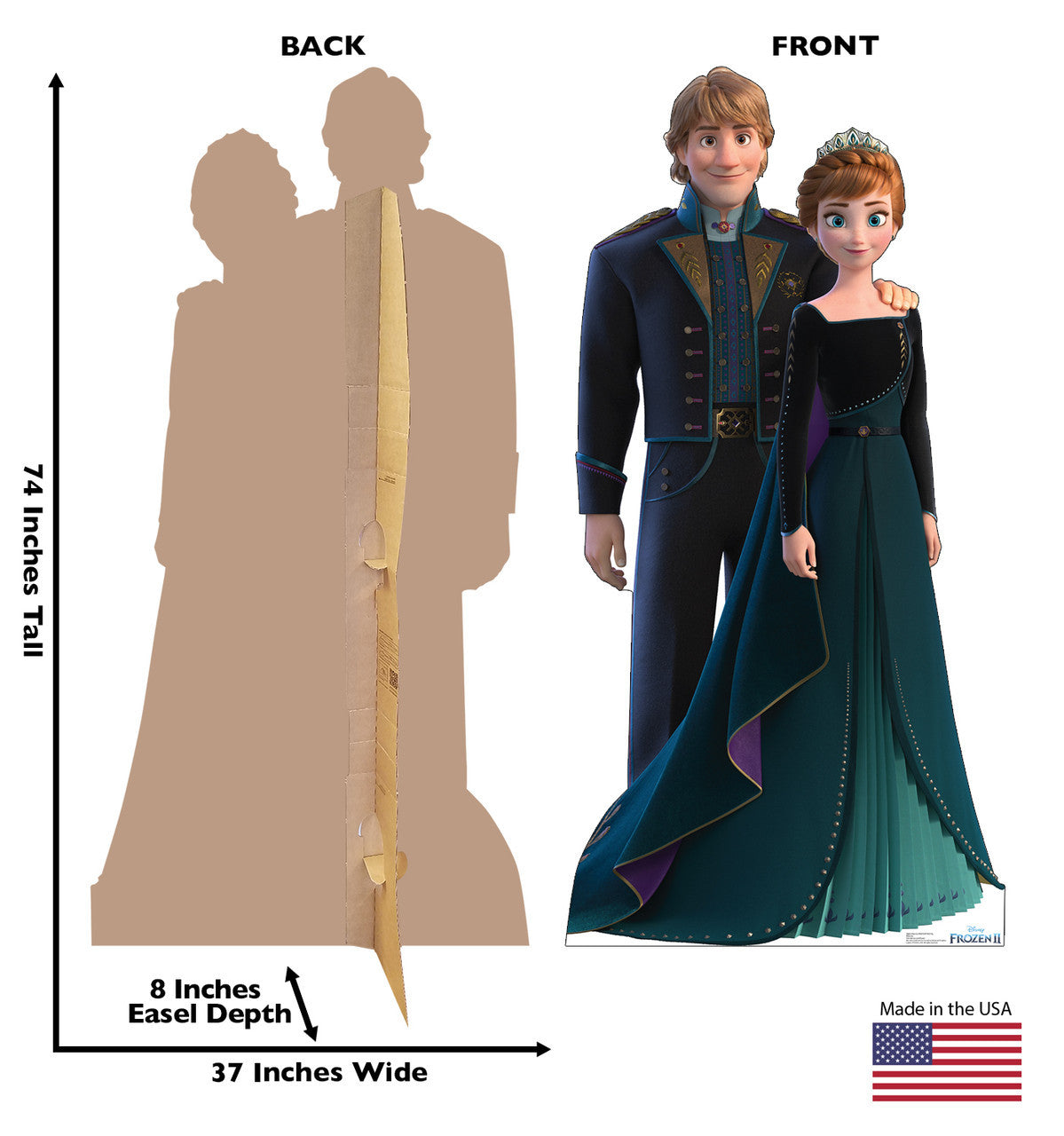 Anna & Kristoff Lifesize Standup
