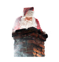 Santa in the Chimney Life-Size Cardboard Standee