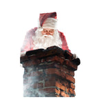 Santa in the Chimney Life-Size Cardboard Standee