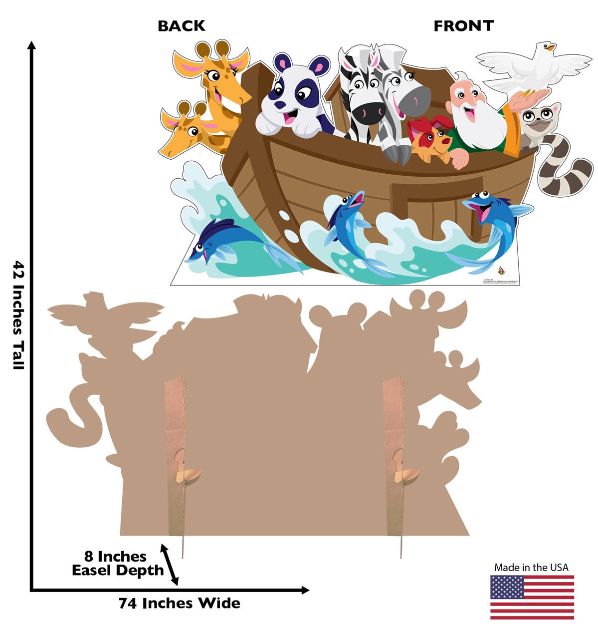 Noah's Ark Life-Sized Cardboard Cutout