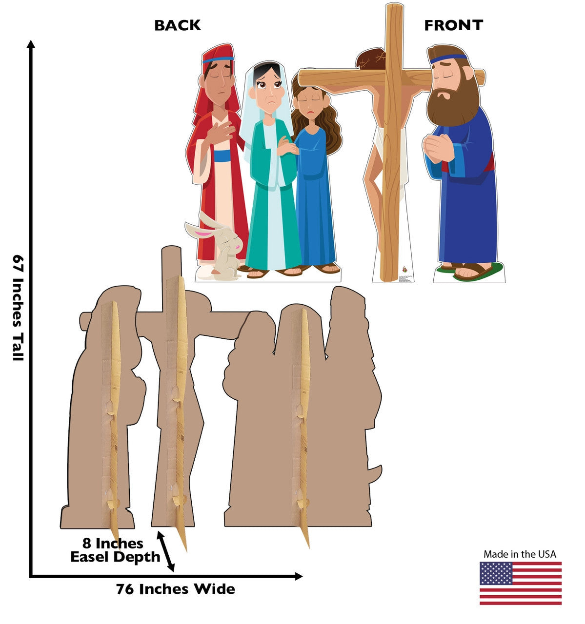 Incredible Jesus on the Cross Life-Size Cutout