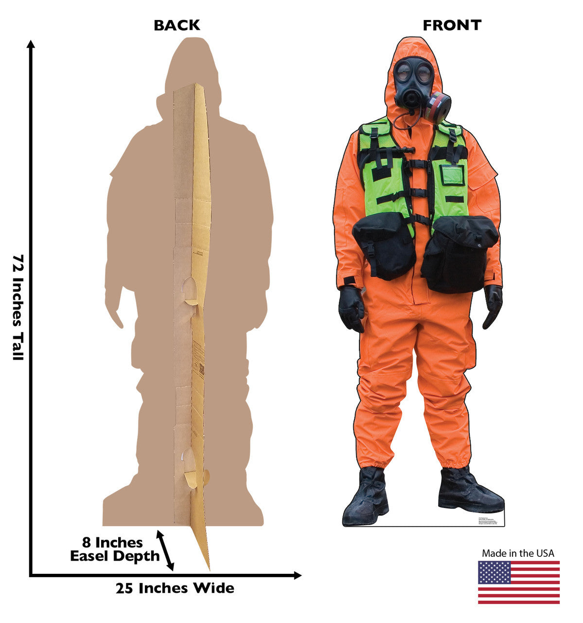 Hazmat Hero - Vibrant Orange Standup
