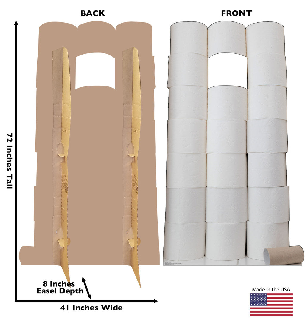 Toilet Paper Hoarder Life-Size Cutout