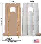 Toilet Paper Hoarder Life-Size Cutout