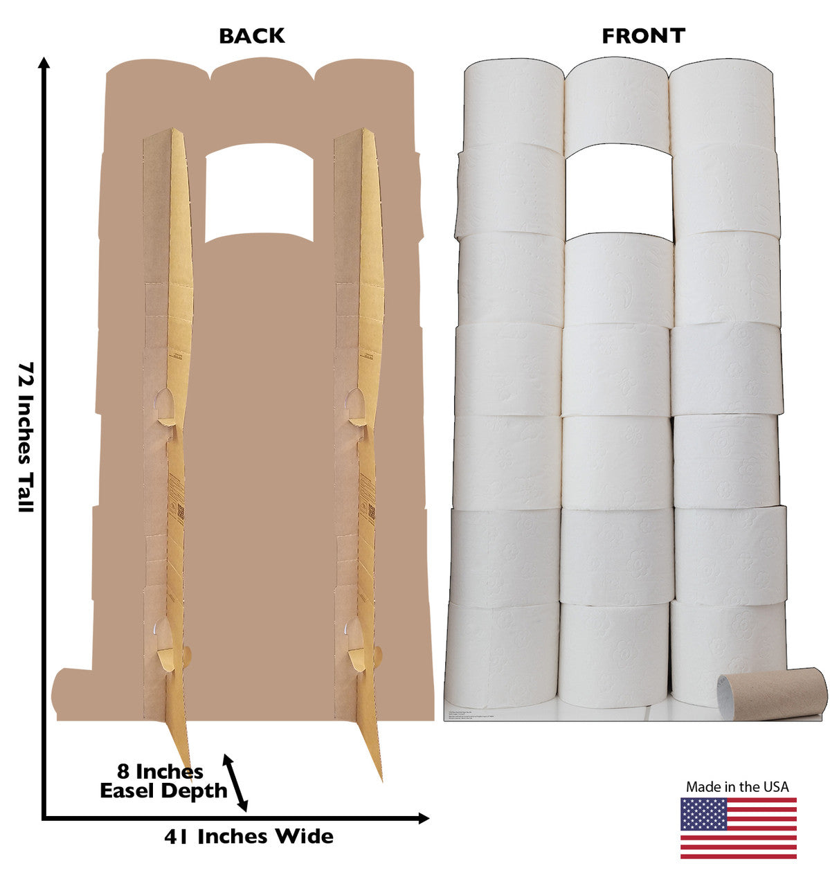 Toilet Paper Hoarder Life-Size Cutout