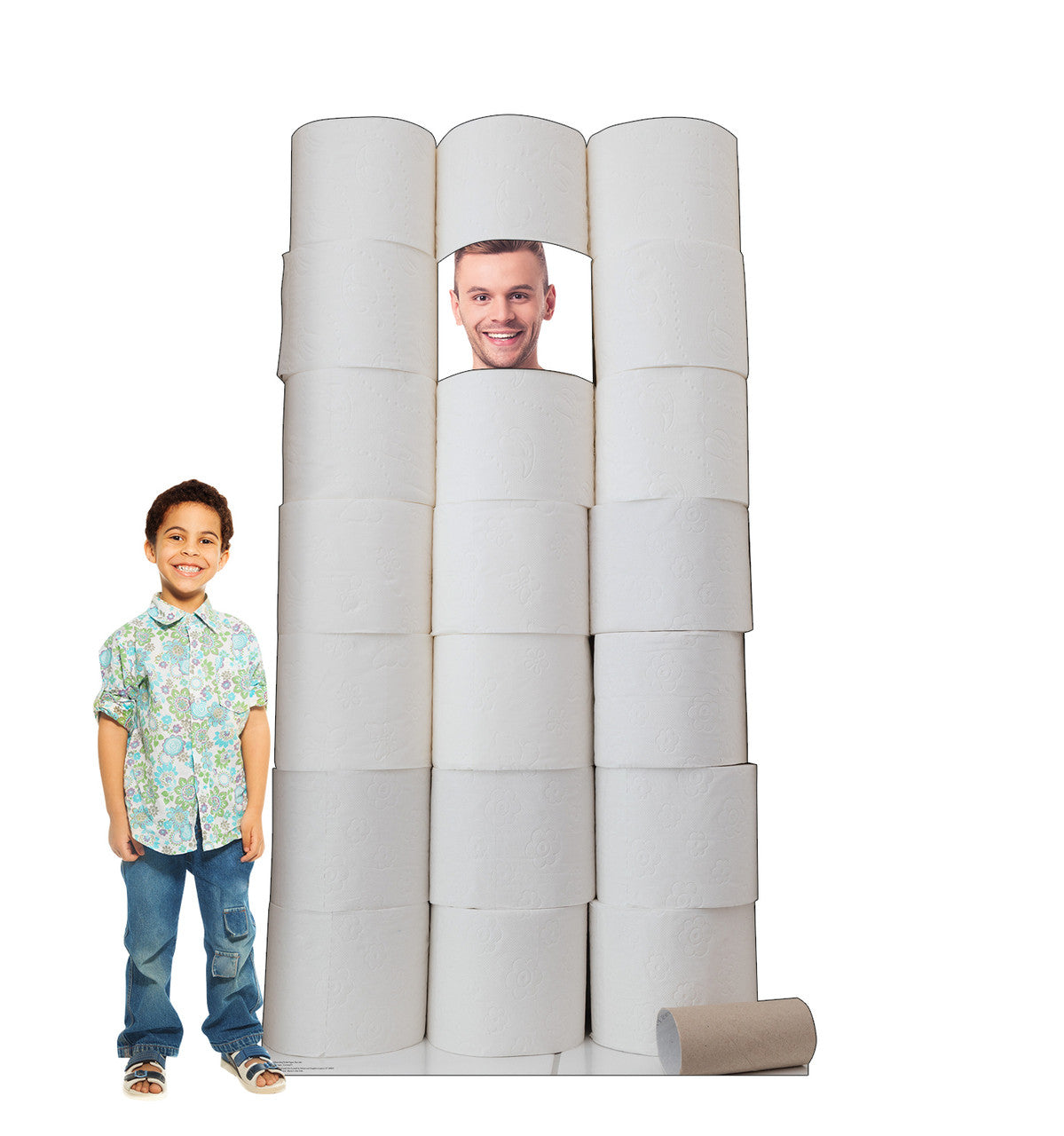 Toilet Paper Hoarder Life-Size Cutout