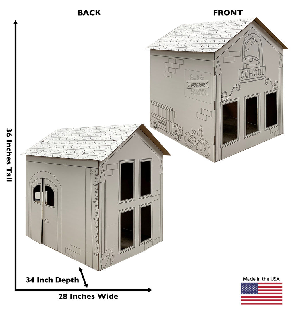Color Me School House Standup