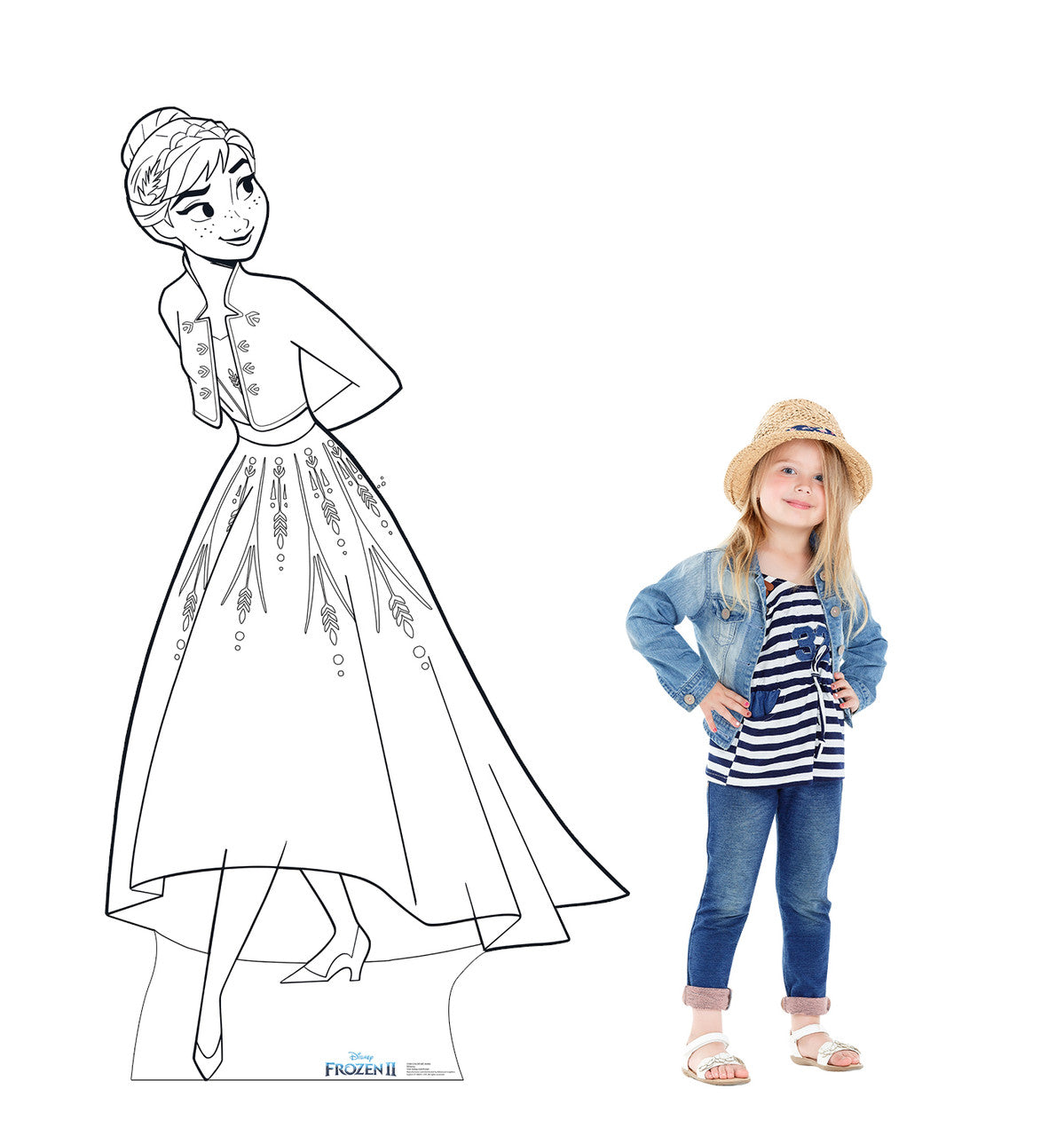 Color Me Anna - Frozen 2 Lifesize Cutout