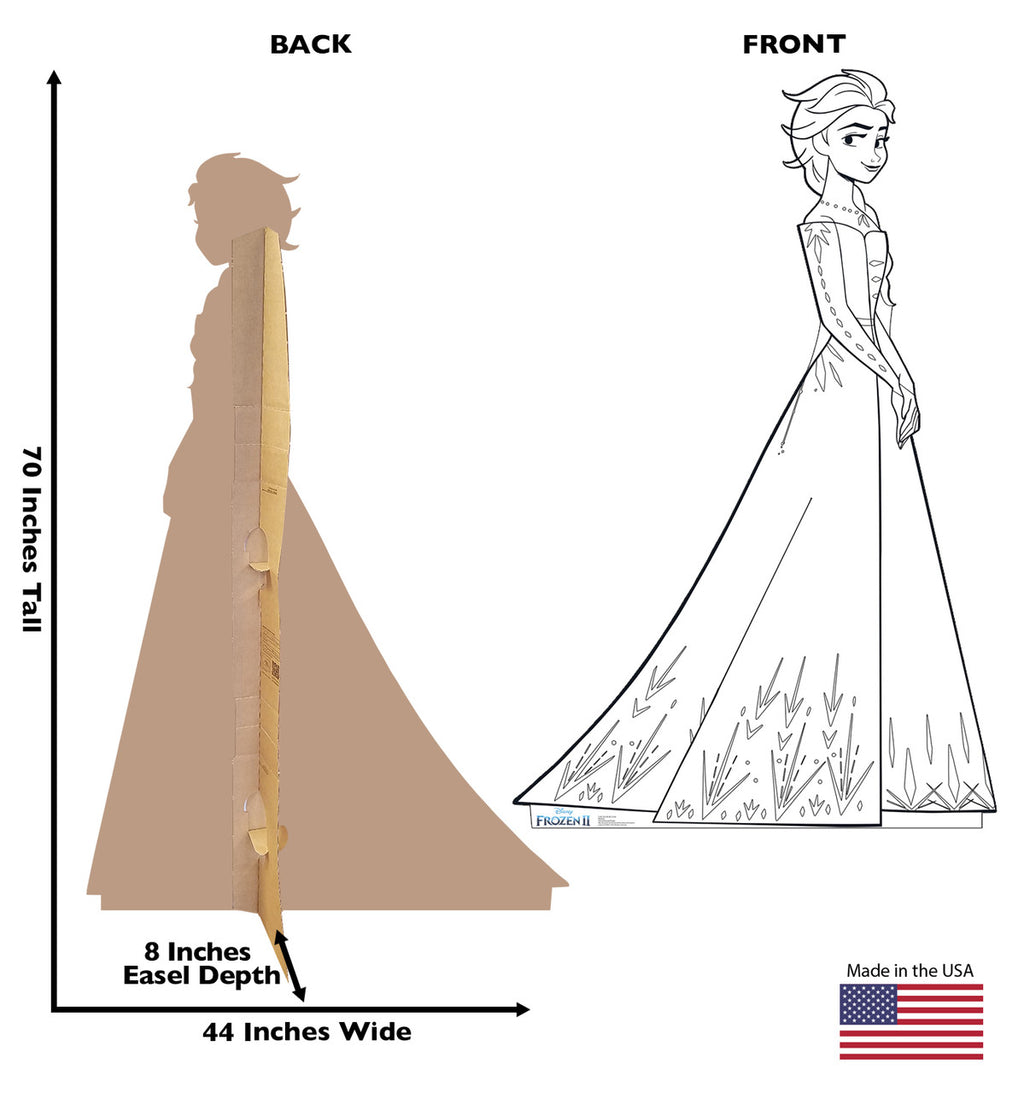 Charming Elsa Lifesize Cutout from Frozen 2