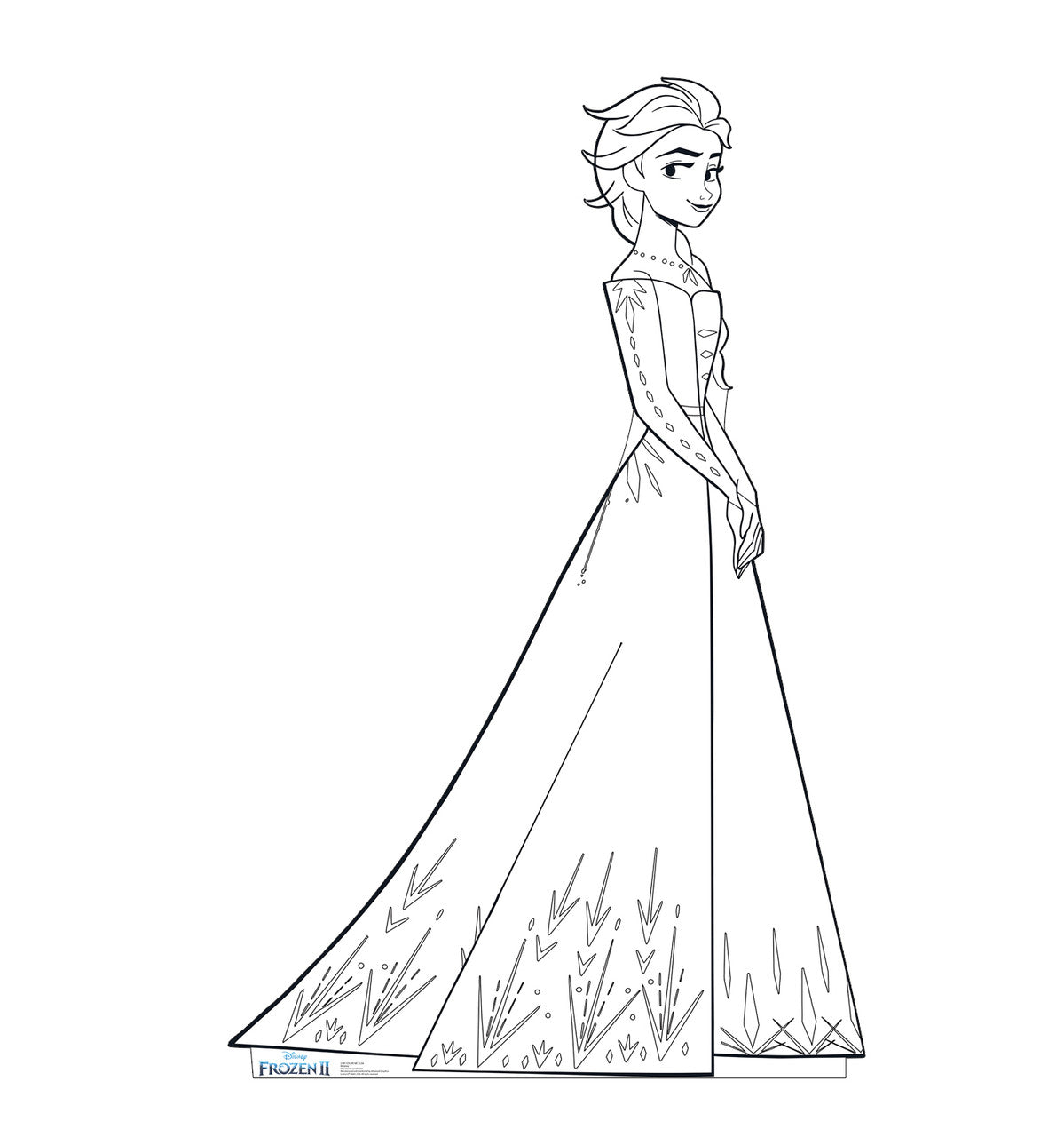 Charming Elsa Lifesize Cutout from Frozen 2