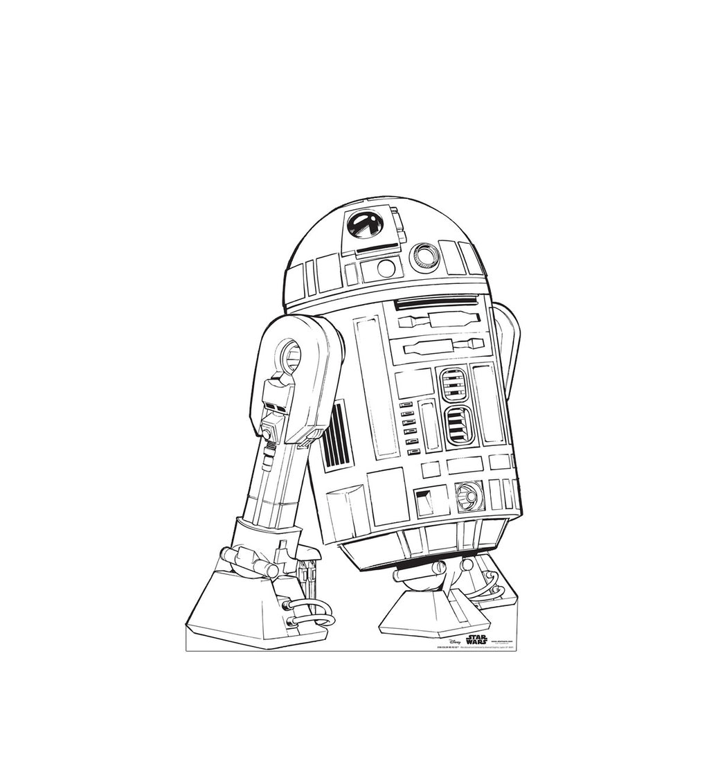 Color Me R2-D2 Life-Size Cardboard Cutout