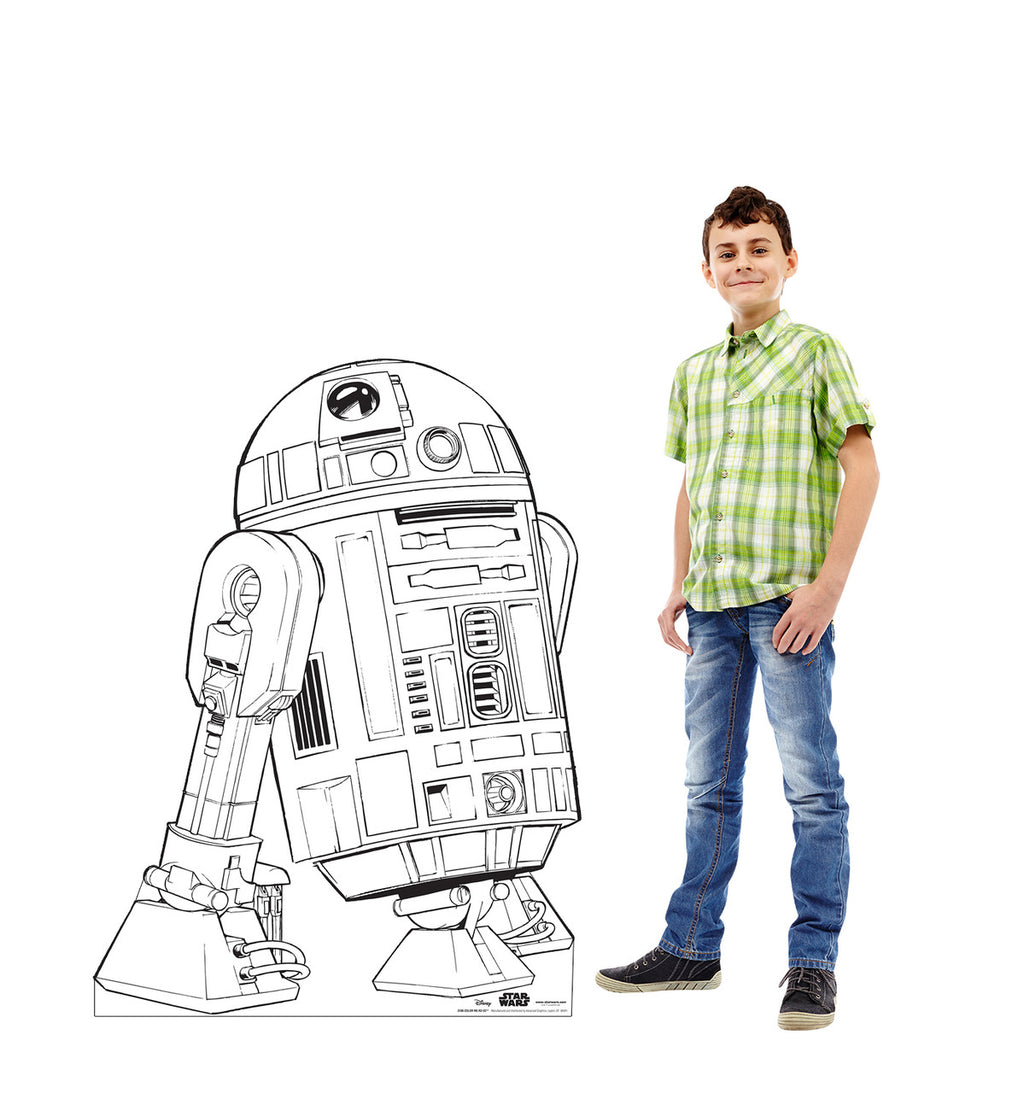 Color Me R2-D2 Life-Size Cardboard Cutout