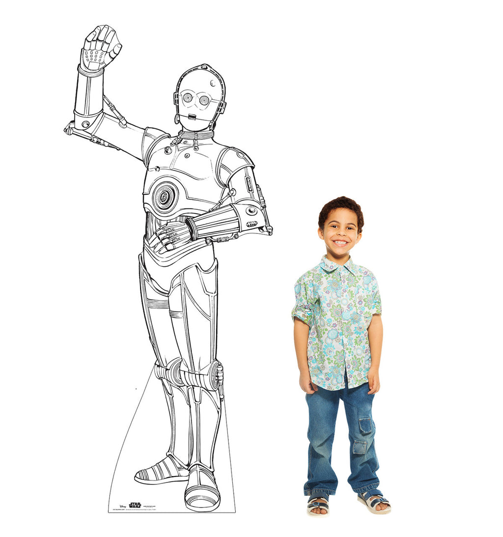 Color Me C-3PO Lifesize Cutout
