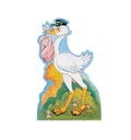 Stork with Baby girl Baby shower Lifesize Cardboard Cutout