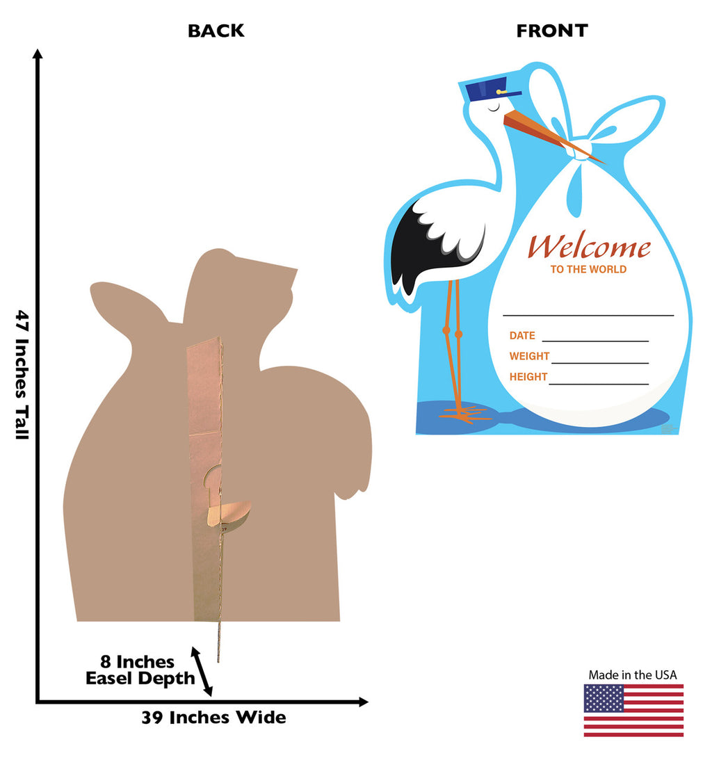 It's A Boy Stork Standee - Celebrate with Style!