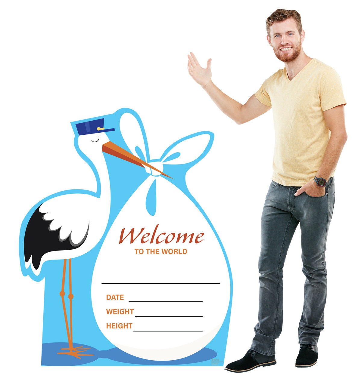 It's A Boy Stork Standee - Celebrate with Style!