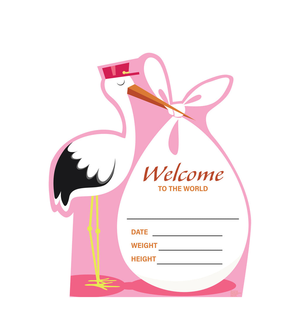 Welcome Baby Stork Standee Delight