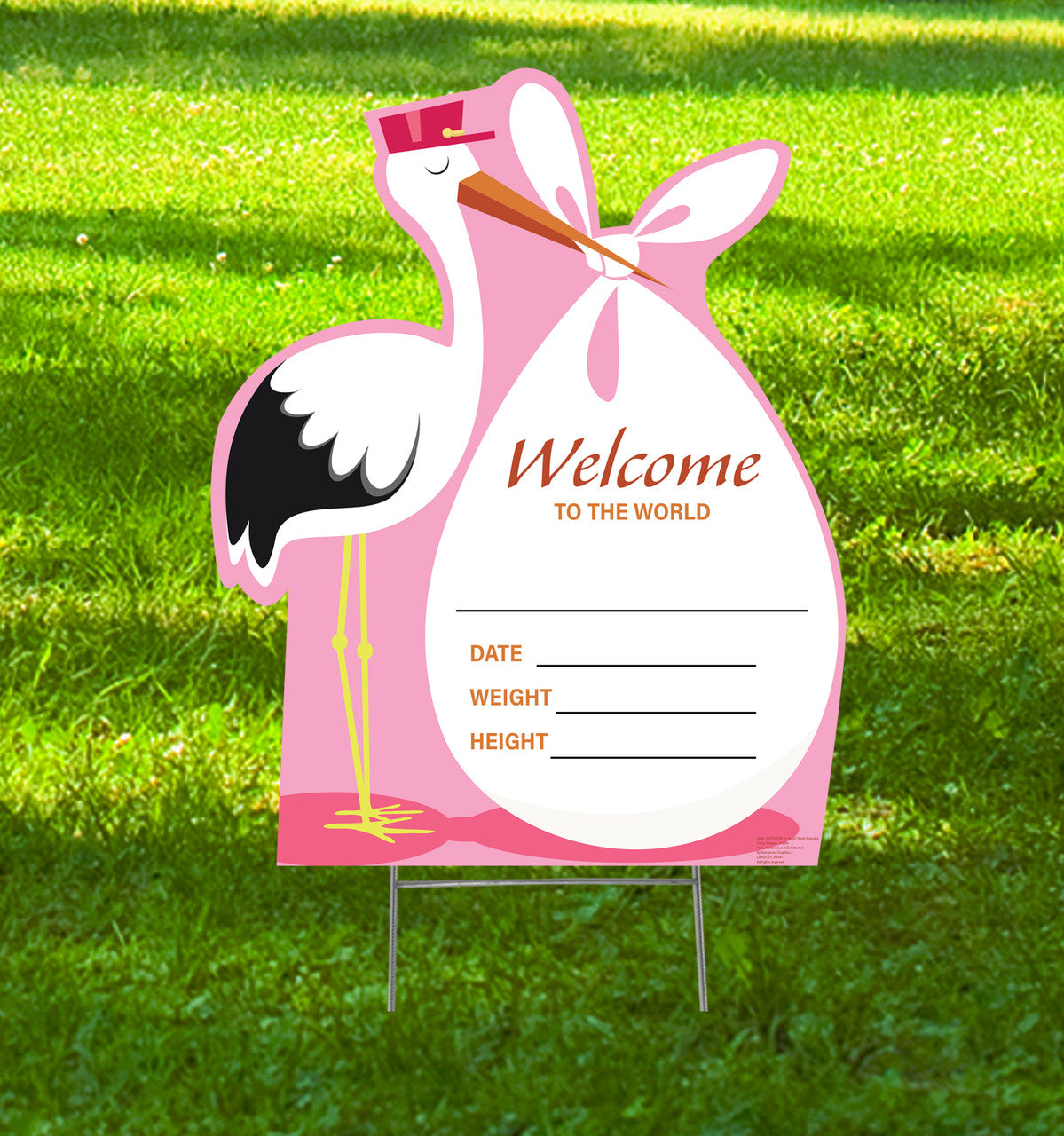 Welcome Baby Stork Standee Delight