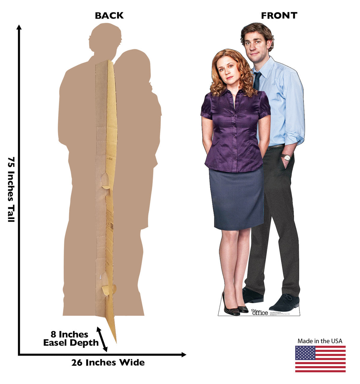 Jim and Pam Lifesize Cutout
