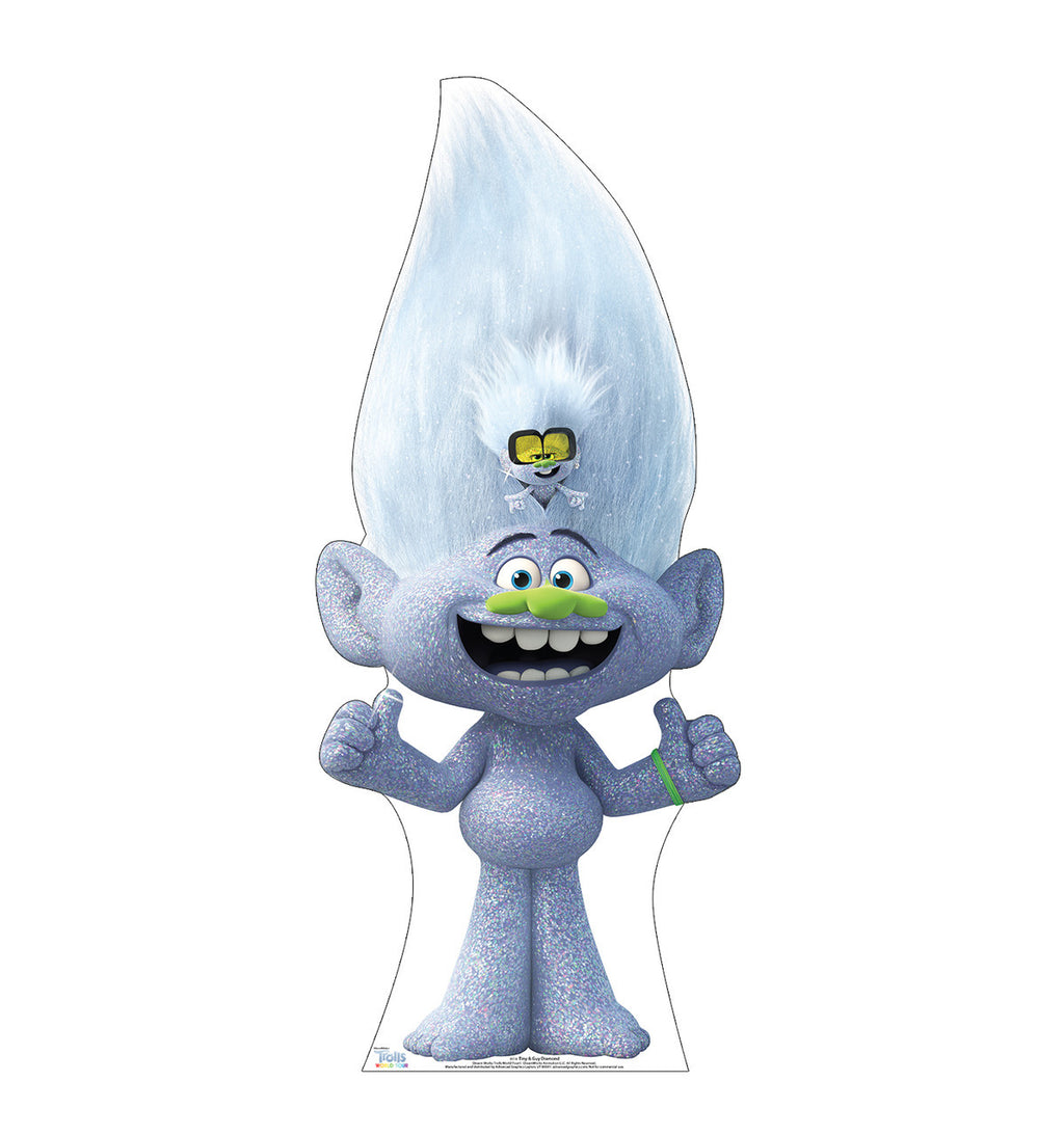 Tiny and Guy Diamond Trolls Standee
